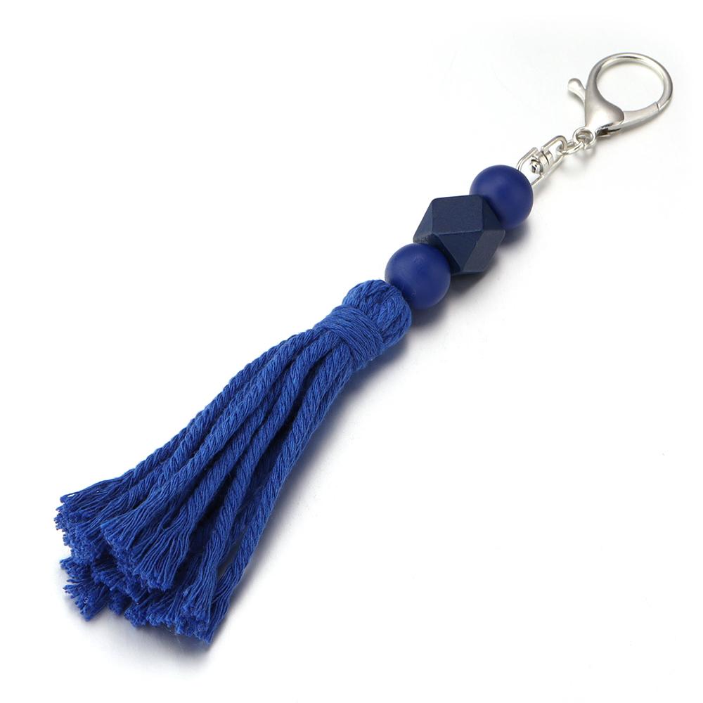 Multicolor Hand Braided Tassels Keychain Cute Handmade Layered Key Ring Pendant Fit Women Girls Handbag Accessories Jewelry Gift