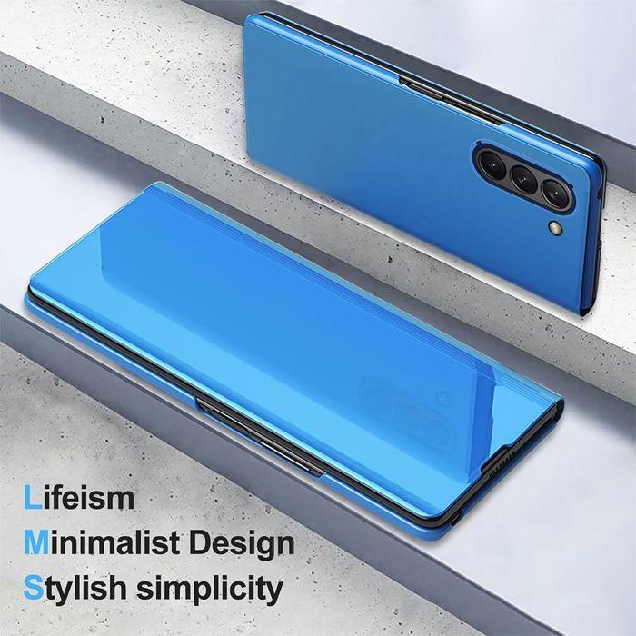 Coque pour Samsung Galaxy Z Fold 8 Ultra, Protection Rabat Smart Case Anti-Rayures - Bleu