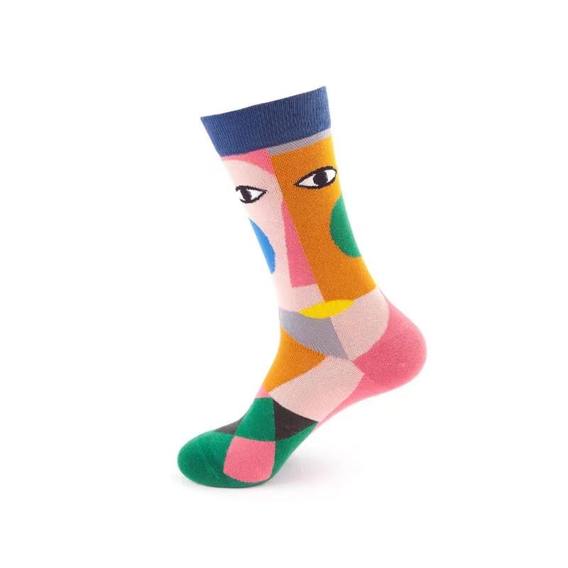 1 Paar Damen Cartoon Lässige Baumwolle Harajuku Skateboard Socken