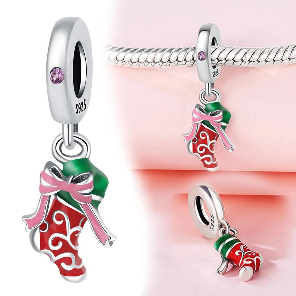 Copperchristmas Series Winter Romantic Santa Claus Tree Snowman For Women Bracelet Diy Jewelry Gift