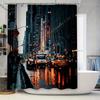 NYC Skyline Shower Curtain New York City Photography Bathroom Decor Waterproof Modern Art Prints Wall Hanging Vintage Travel
