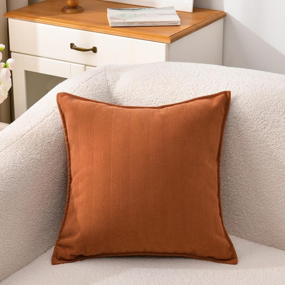 New Elegant Style Chenille Cushion Covers 18inch Square Polyester Throw Pillowcase Soft Solid Color Pillow Cases Bedroom Decor