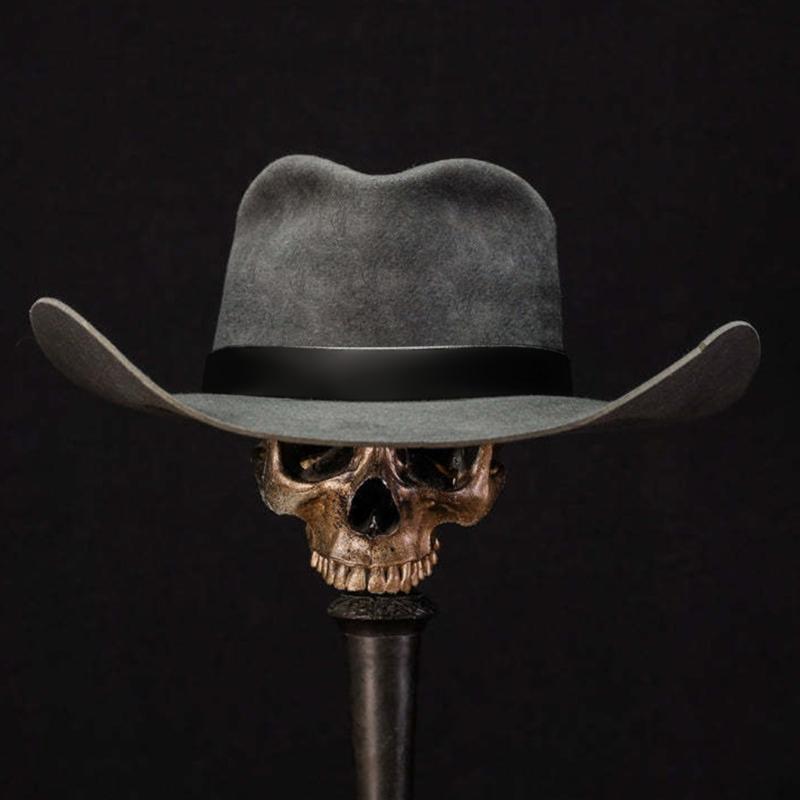 Distress Fedora Hat for Women Party Hat with Belt Roleplay Costume Cowboy Hat HippiesCaps Stage Performances Hat