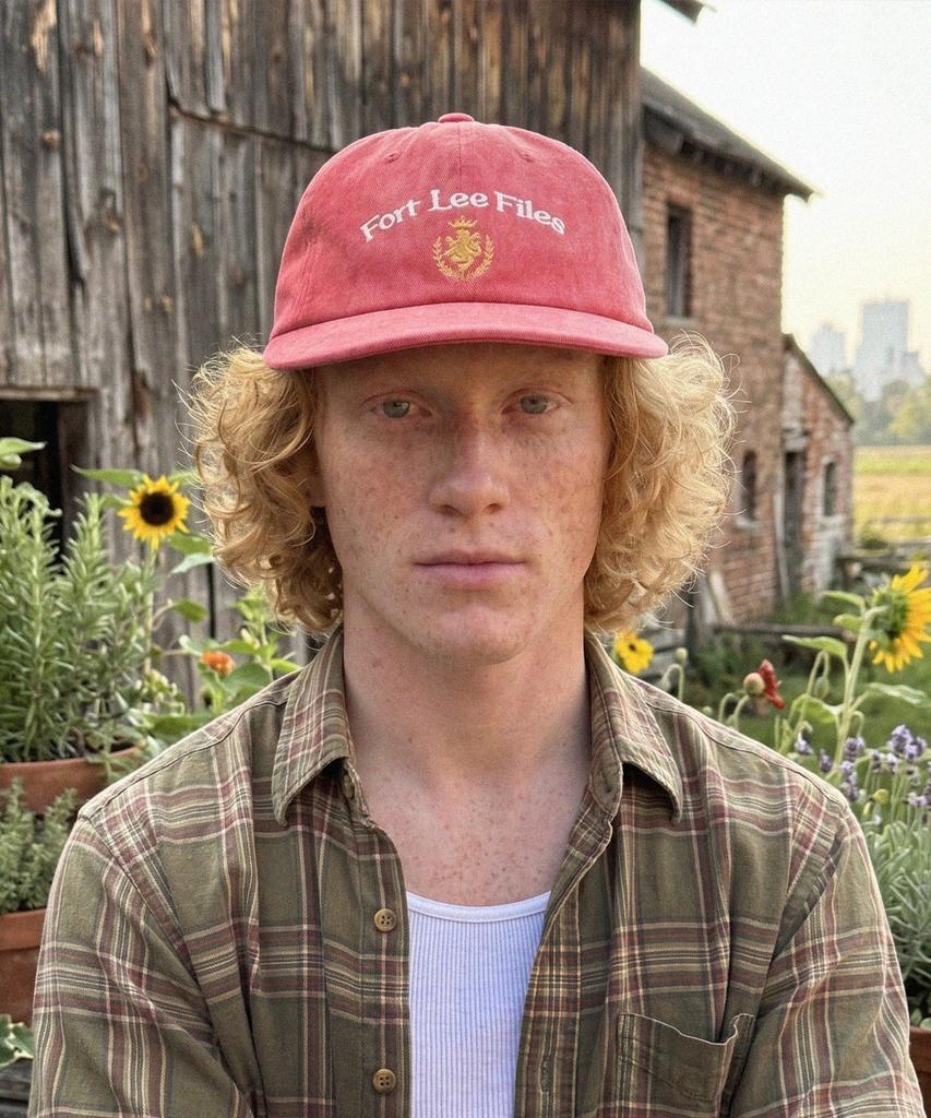 Poteulipailjeu Flf Arch Logo 6-Panel Cap (Vintage Red)