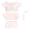 Niannyyhouse 15cm Pluche Kleding Pak Jas Wit Shirt Stropdas Broek Katoenen Pop Kleding (Wit)