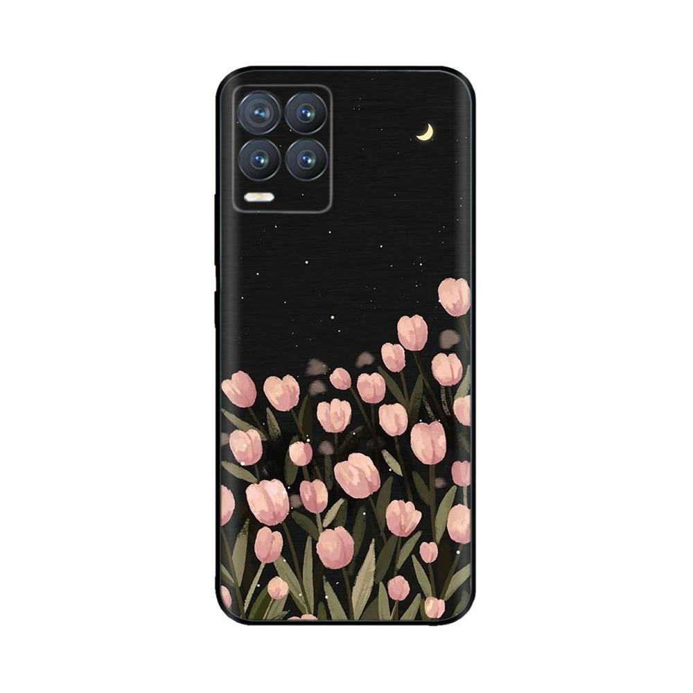 Capa para Realme 8 Animal Fofo Silicone Líquido Macio Capa para Realme 8 Pro 8i Realme8 4G RMX3085 Proteção Total Capas Duráveis
