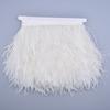 10 Mètres Plumes d'Autruche Colorées sur Passepoil Ruban 8-10 cm Franges de Jupe sur Bande Garnitures Plumes d'Autruche Garnitures de Couture Décoration