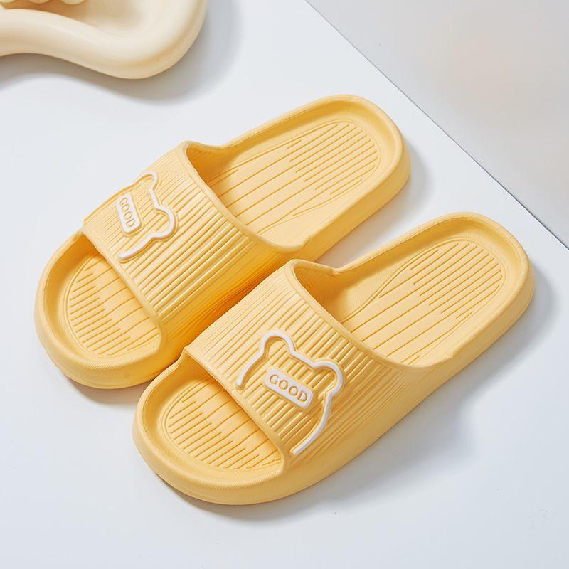 Thick Bath Slippers Women Platform Nonslip Home Bear Cartoon Flip Flops Beach Sandals Ladies Slides Indoor Outdoor