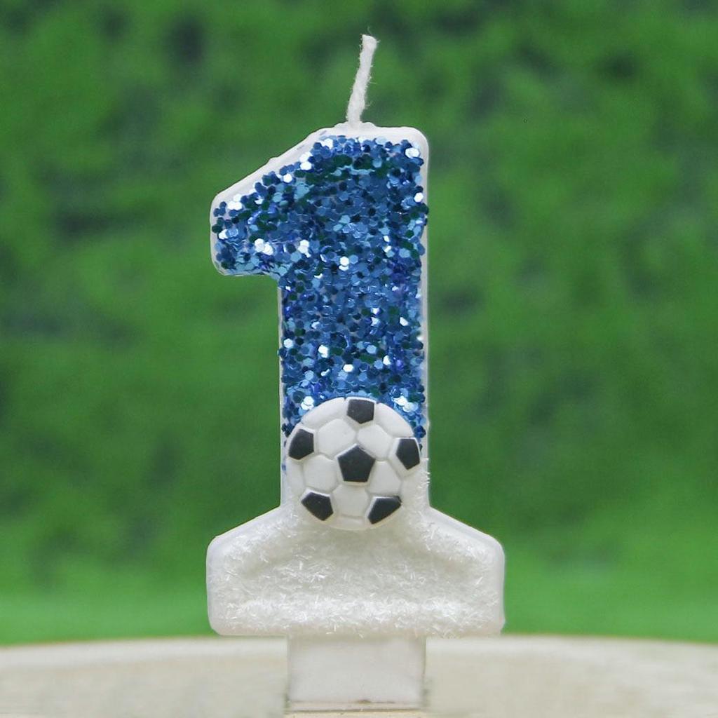 Creative Football Birthday Candle for Cake Decoration, DIY World Cup Party, First Birthday Celebration