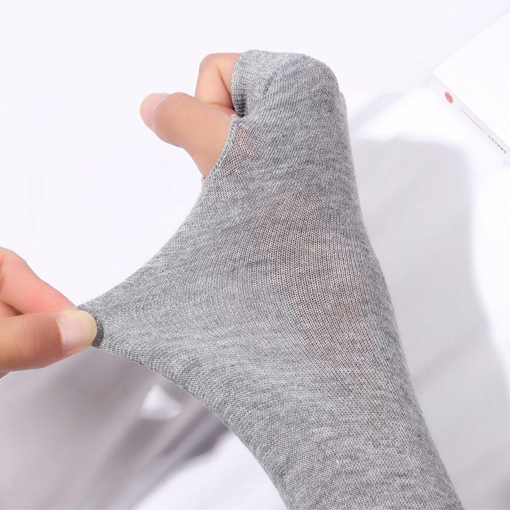 Girls Long Sleeve Knitted Fingerless Long Gloves Elbow Mittens Wristband Arm Warmer Handschoenen