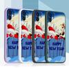 Samsung Galaxy A24 A54 A14 A23 pour iPhone 11 12 13 14 15 Pro Max Xiaomi Redmi 13C Huawei Coque de téléphone souple à bord droit A2 Design nouvel an Noël