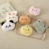 Cartoon Plush Animal Accessories: Rabbit, Pig, Panda Brooch for DIY Doll Clothes, Bags, Scarves.