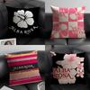 AALBAR ROSAS Brand Cushion Cover Natural Linen Organic Fabric DoubleSided Printing Sofa Home Decor Gift Pillow Case