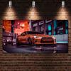 Moderní nástěnné umění Supercar Olejomalba GT Car Wall Picture Supercar plakát