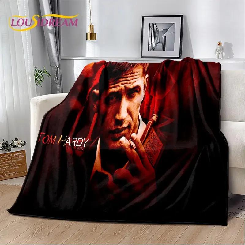 3D Spausdinimas Tom Hardy Aktorius Žvaigždė Minkštas Pliušinis Antklodė, Flanelinė Antklodė Mesti Antklodę Svetainei Miegamajam Lovai Sofai Iškylai Dangalas