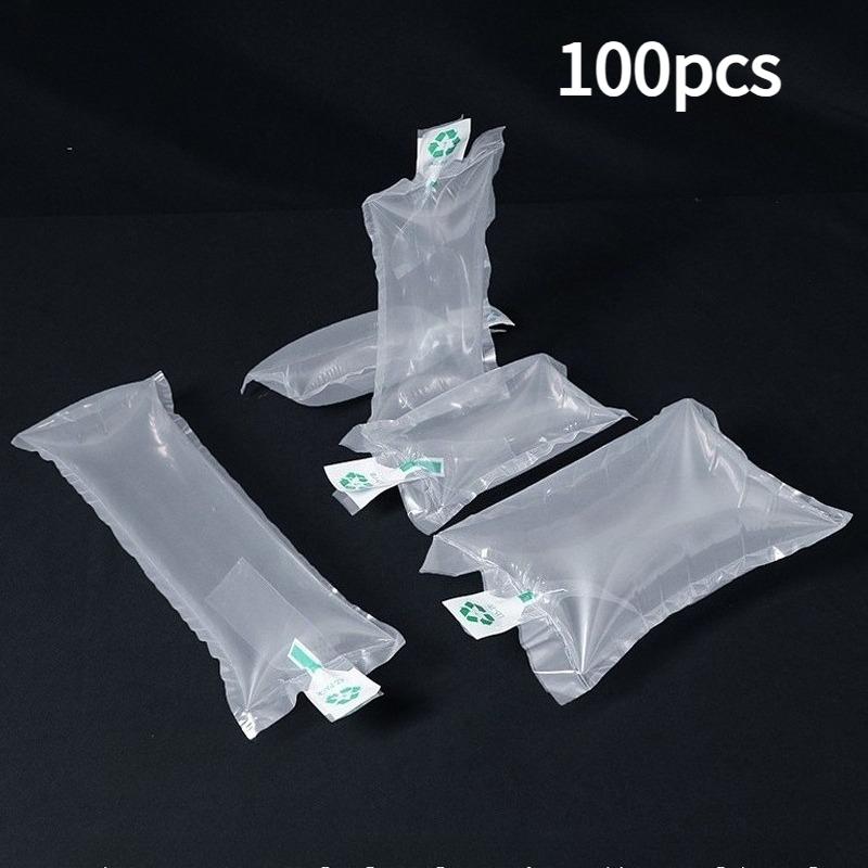 100pcs Nylon Material Inflatable Pouchs Express Packaging Filled with Air Column Bags Buffer Air Bags Anti-collision Fragile Product Protection Pad