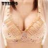 Thin No Steel Ring Bra Gathering Sexy Comfortable Breathable Brassiere Ladies Fashion Jacquard Bra