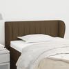 Vidaxl Wingback Headboard, Dark Brown, 83X23X78/88 Cm, Fabric