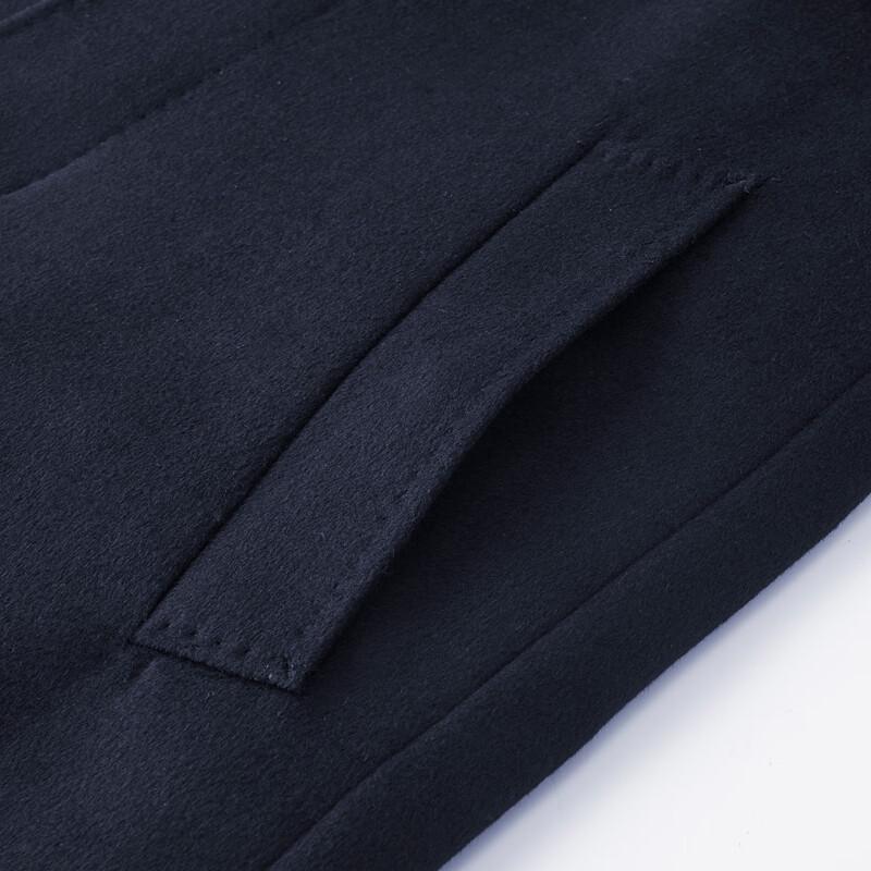 Shanshan Men's Cashmere Wool Blend Down-Lined Business Casual Jacket