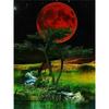 DIY 5D Diamond Painting The Magic Moon Diamond Mosaic Cross Stitch Kits Home Decoration Full Round Diamond Embroidery