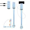 Rallonge de prise électrique avec USB-A USB-C 2 prises secteur 110 V 180 degrés