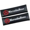 CSA1 2PCS Car Cotton Fluff Safety Belt Covers Carbon Shoulder Cover Protection for Mercedes Benz AMG W203 W206 W220 W205 W211 W212