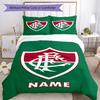3pcs Custom Name Fluminense FC Bedding Set Duvet Cover Closure Includes 1 Duvet Cover & 2 Pillowcases, Soft and Comfortable for All Seasons.