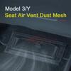 For Tesla Model 3 Y Highland Air Vents Cover Under Seat Outlet Protector Anti-blocking Dust Mesh 2025-2025 Interior Accessories