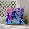 K-Pop D-Demon H-Hunters Pillow Case Anti-dustmite Pillowcase Invisible Zipper Silky Short Plush Sofa Cushion Cover