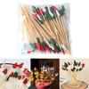 Pics à nourriture de Noël Fourchettes à gâteau Bâtonnets de fruits pour cocktails pour pâtisserie au fromage