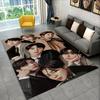 Kpop B-BTS Fashion Group Star Carpet Rug for Playroom Bedroom Living Room Sofa Home Decor,kids Area Rug Non-slip Floor Mat
