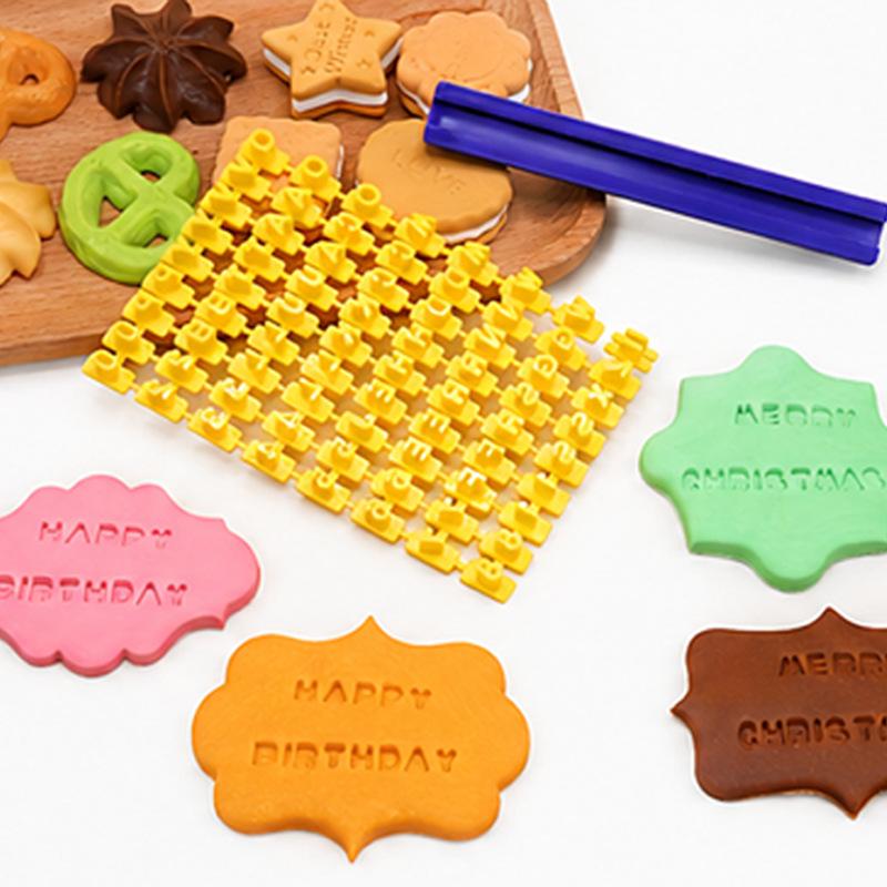 Children's Alphabet & Number Cookie Stamps - DIY Baking Tools & Molds