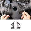 Carbon Fiber Color Steering Wheel Button Frame Sticker For BMW 3 Series E90 E84