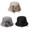 Summer Ladies Linen Sun Hat With Wide Brim For Sun Protection And Casual Style
