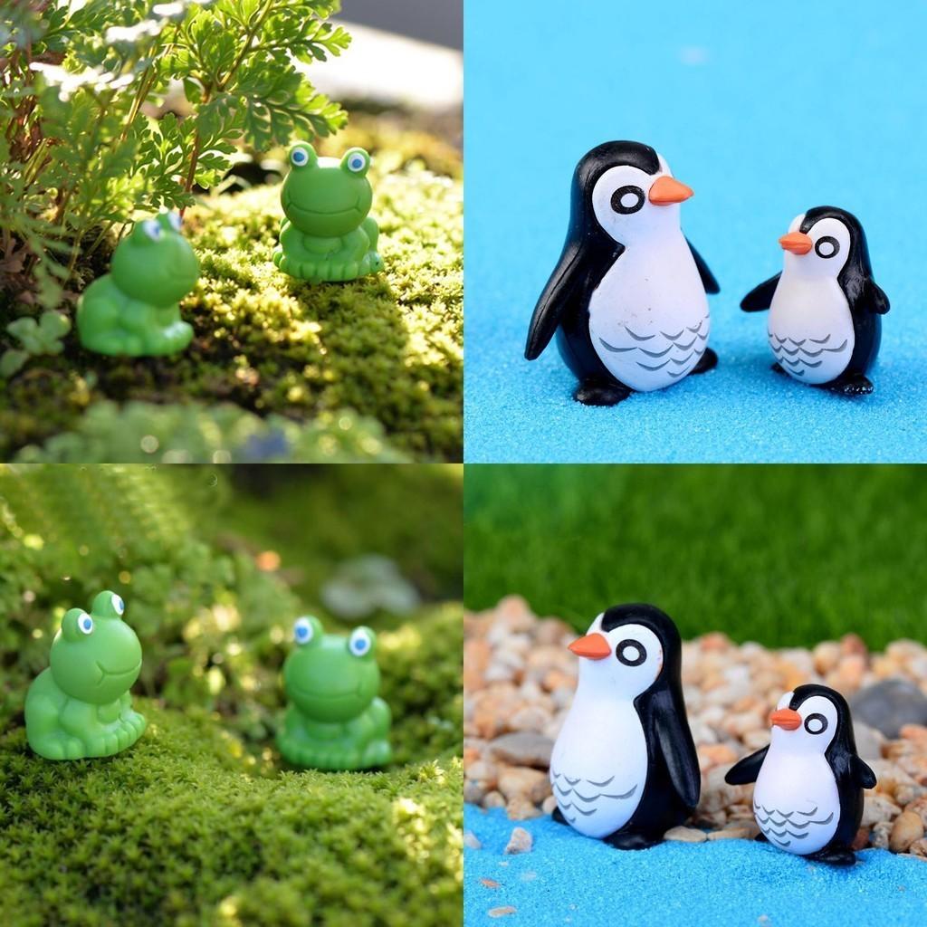 Schattige Pinguïnvader en -zoon Beeldje met Fijne Afwerking en Realistisch Ontwerp