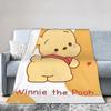 Beer Cartoon Winnie de Poeh Dekens Flanel Geweldig Zacht Plaid Dekens voor Beddengoed Lounge Zomer,