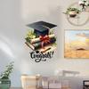 Congrats Grad Sign for Backdrop Class of 2026 Graduation Congratulation Wall Decals for Grad Party Decorations Photo Props