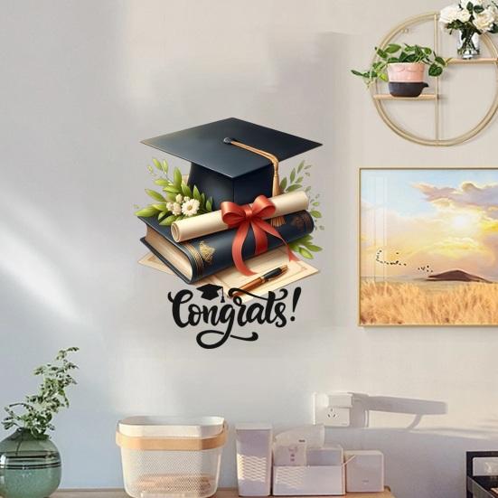 Congrats Grad Sign for Backdrop Class of 2026 Graduation Congratulation Wall Decals for Grad Party Decorations Photo Props