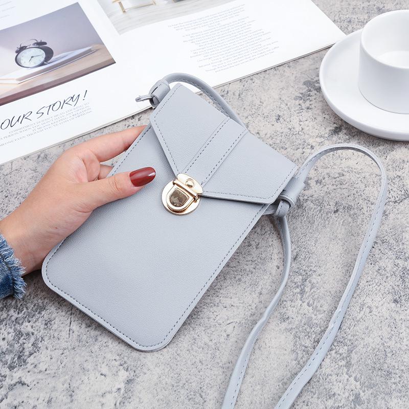 Women's Trendy PU Leather Crossbody Phone Wallet & Retro Coin Purse