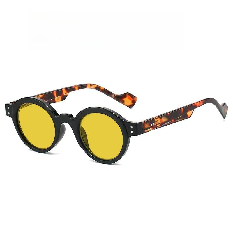Retro Classic Round Frame Night Vision Myopia Glasses Women Men New VintageYellow Lens Near Sight Glasses for Anti High Beam