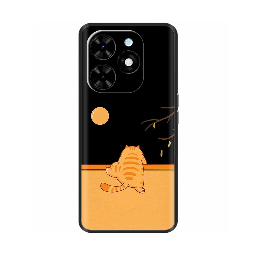 Shockproof Cover For Tecno Spark Go 2024 Case Soft Silicone Animals Painted Back Cover For Techno Spark Go 2024 Case Phone Cover