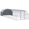 Vidaxl כלוב חיצוני לתרנגולות, 3X10X2 מ', פלדה מגולוונת
