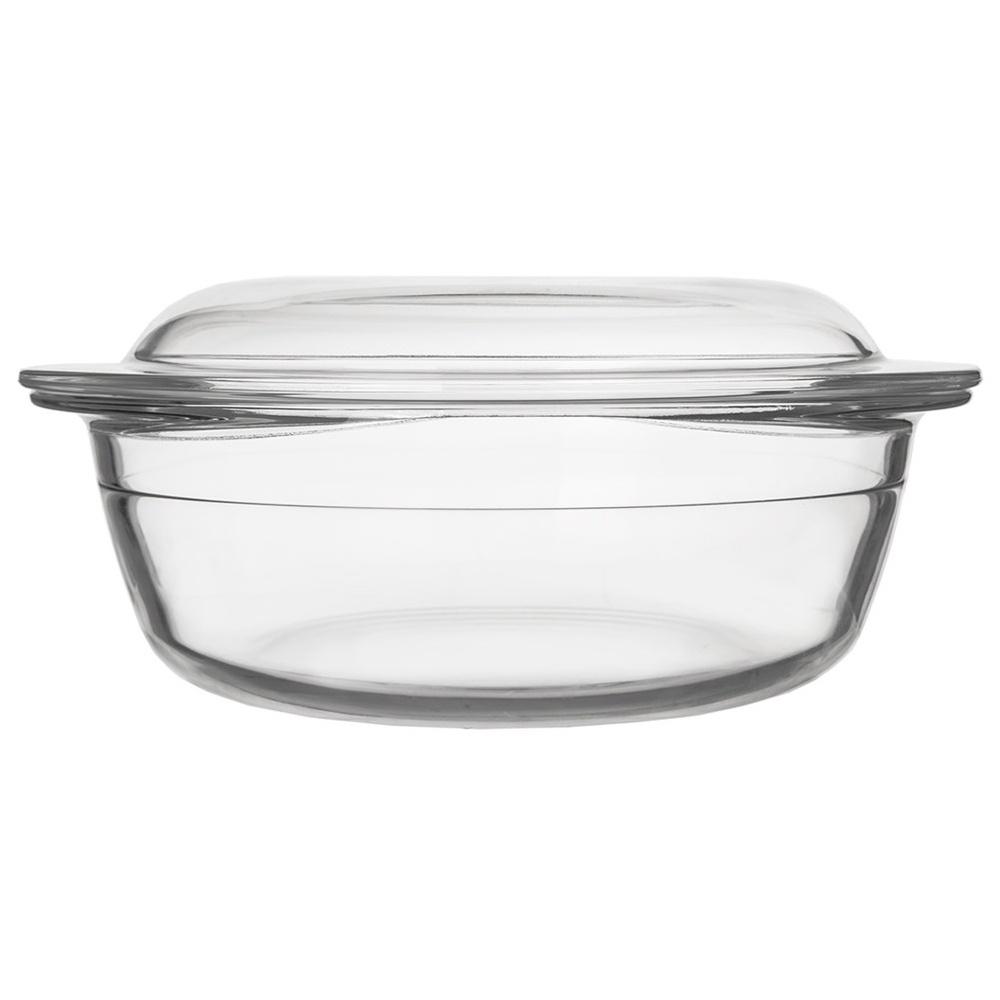 Glass Ovenproof Dish with Lid 27x23x11.5 Cm, 2.2 L