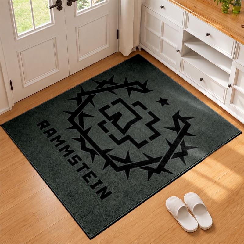 Rammstein Carpet Door Mat for Living Room or Bedroom Protective Mat Under Chair Office Decoration Christmas Gift Birthday Present