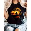 Women's Casual T-Shirt, Round Neck, Short Sleeved, Slightly Elastic Fabric, Regular Style, Comfortable Top for All Seasons Women Clothes