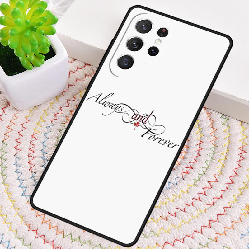 Always and Forever Vampire Diaries Phone Case for Samsung Galaxy Note 10 Pro S26 Ultra S23 S24 FE S25 S21 S22 PLUS Cove