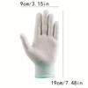 22 pièces 11 Paires de Gants Blancs Durables pour le Nettoyage Domestique la Pêche, Confortables Ultra-Fins Respirants Élastiques, Multi-Usage