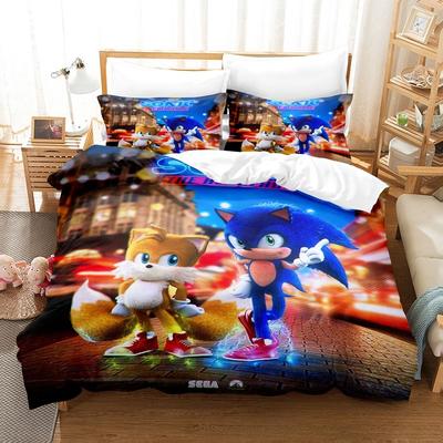 Hedgehog Boy Duvet Cover Pillowcase Bedding Bedroom Decoration Children Gift Adult Single Double Bed Large SizeZip Duvet Cover