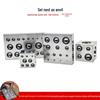 Steel Square Punching Die for Crafting Gold & Silver Rings and Bells - DIY Six-Sided Iron Drill Socket Forming Block