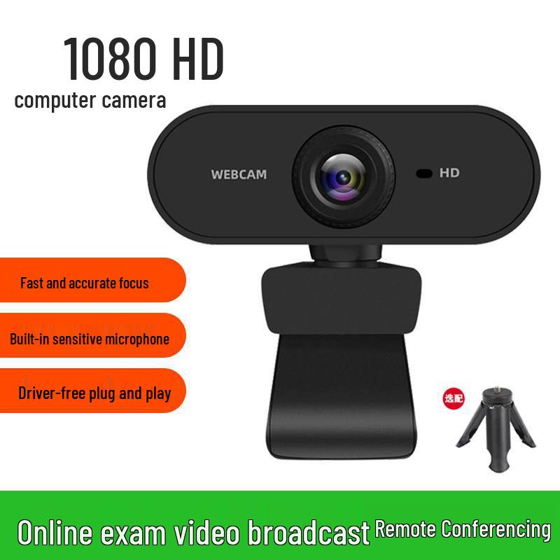 4K Ultra HD USB Webcam with Microphone for Online Classes and Live Streaming
